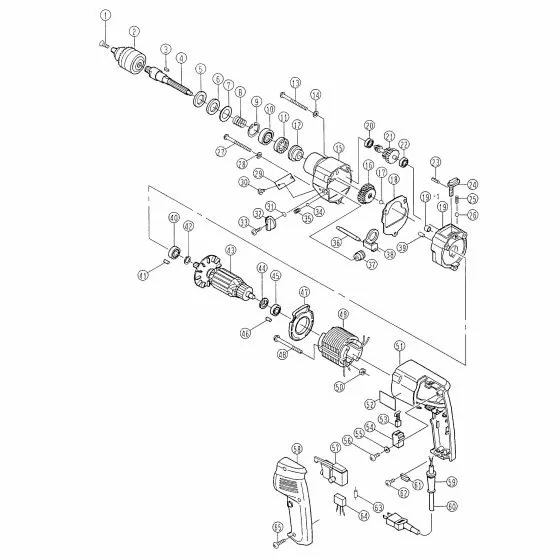 Ryobi PD1960VR Spare Parts List Type: 1000021180